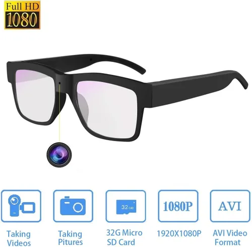 Miniatura 2 de Gafas inteligentes para exteriores, gafas deportivas, grabación, motociclismo, escenario, tarjeta de memoria incorporada de 32G