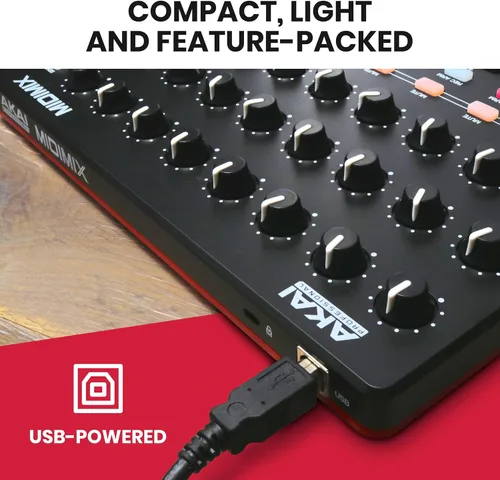 Miniatura 5 de Akai Professional MIDImix - Controlador MIDI USB y mezclador con atenuadores asignables y atenuador maestro, 24 perillas y 16 botones, mapeo 1 a 1