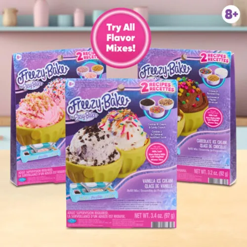 Miniatura 8 de ProductMix Mezclas de Helado Fáciles de Hornear y Congelar/Vainilla - Galletas y Crema y Miel de Caramelo/Fresa - Pastel Cortado y Deleite