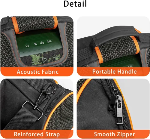 Miniatura 2 de Funda de transporte compatible con altavoz Bluetooth portátil JBL Boombox 4