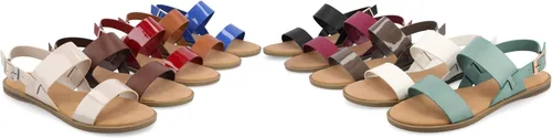 Miniatura 5 de Journee Collection Sandalias planas LaVine con múltiples correas para mujer, Blanco