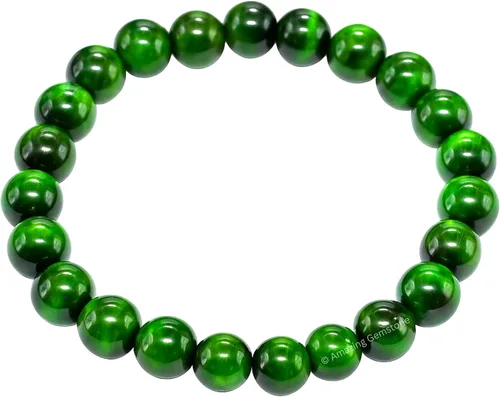 Miniatura 757 de Amazing Gemstone Pulsera de cristal para mujeres y hombres, pulsera de cristal curativo de protección, pulsera elástica con cuentas de piedras