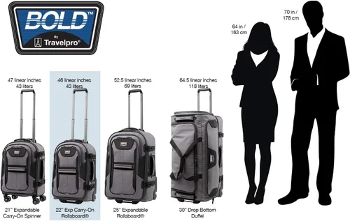 Miniatura 6 de Travelpro Equipaje vertical expandible unisex para adultos, Oliva negro, Bold Softside - Maleta vertical extensible Rollaboard