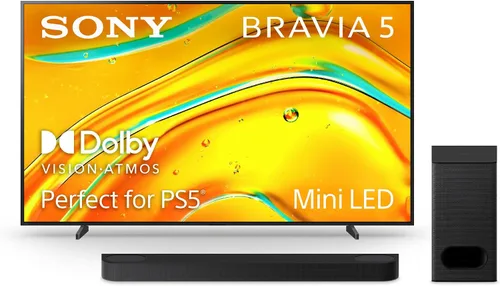 Miniatura 14 de Sony BRAVIA 5 55-Pulgadas 4K Mini LED Smart TV (K-55XR50, 2025) y Barra de Sonido BRAVIA Theater Bar 6 3.1.2ch con Subwoofer Inalámbrico en Paquete