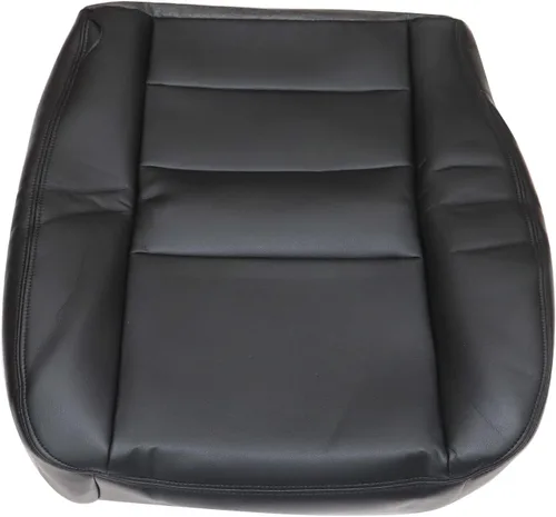 Miniatura 2 de SecosAutoparts Funda de cuero de repuesto para asiento delantero del lado del conductor, color negro, compatible con Ford F-250 F-350 F-450 F-550