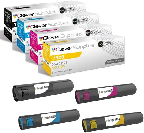 Miniatura 323 de CS compatible Xerox Phaser 6510/WorkCentre 6515 (106r03480) 2 cartuchos de tóner negro para Phaser 6510, WorkCentre 6515 2 negro