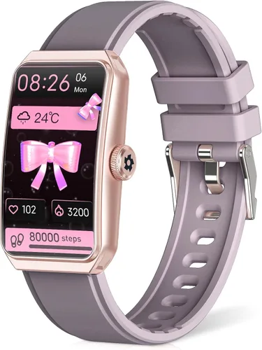 Miniatura 10 de Rastreador de actividad física con frecuencia cardíaca 24/7, oxígeno en sangre, rastreador de sueño, reloj de fitness impermeable, rastreador