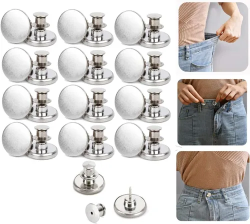 Miniatura 9 de 6 botones instantáneos de ajuste perfecto, ajuste instantáneo, botones de repuesto de jeans, botón extraíble para jeans sueltos, botones sin coser
