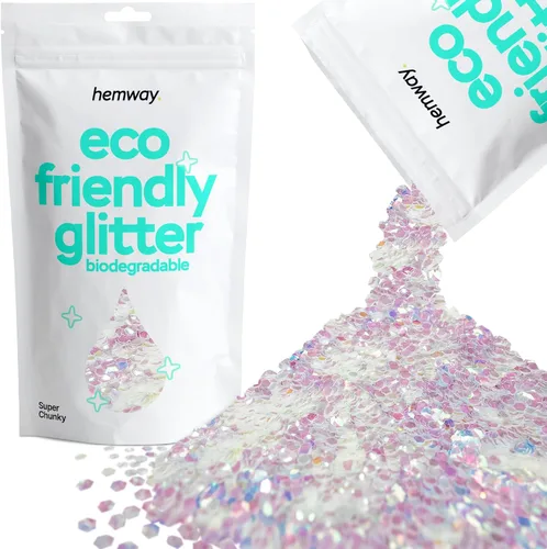 Miniatura 120 de Purpurina biodegradable, holográfica plateada, 3.5 onzas, respetuosa con el medio ambiente, extra gruesa, bioecológica, vegana para festivales