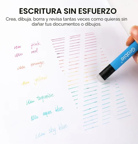 Miniatura 3 de Grabie Bolígrafos de gel borrables, punta media de 0.028 in, bolígrafos borrables, hacen desaparecer los errores para planificar dibujos, escritura