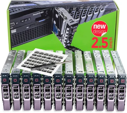 Miniatura 11 de WORKDONE Paquete de 4 unidades – 2.5" Hard Drive Caddy G176J compatible con Dell PowerEdge Server – T440 T640 R330 R430 T430 R630 R730 R830 R930