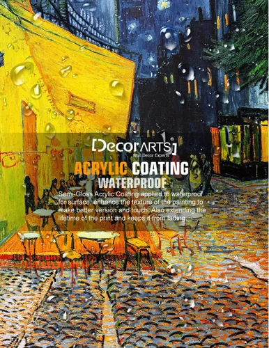 Miniatura 7 de DECORARTS - Serie de pinturas enmarcadas de Vincent Van Gogh (favoritos) – impresión giclée de arte en lienzo.