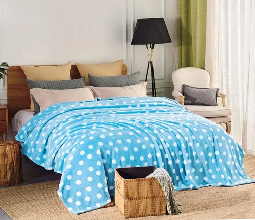 Miniatura 64 de JML Manta de felpa de 10.58 oz/m², súper suave y cálida, manta de forro polar de franela para sofá y sofá (azul marino corona, Queen)