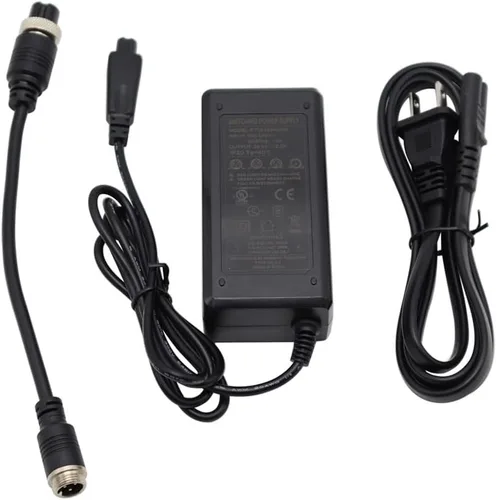 Miniatura 2 de Nuevo cargador de batería de litio de 29.4V/24V para E100 E200 E300 E125 E150 E500 E175 PR200 E225S E325S MX350 (salida: 29.4V 2A) hembra en línea