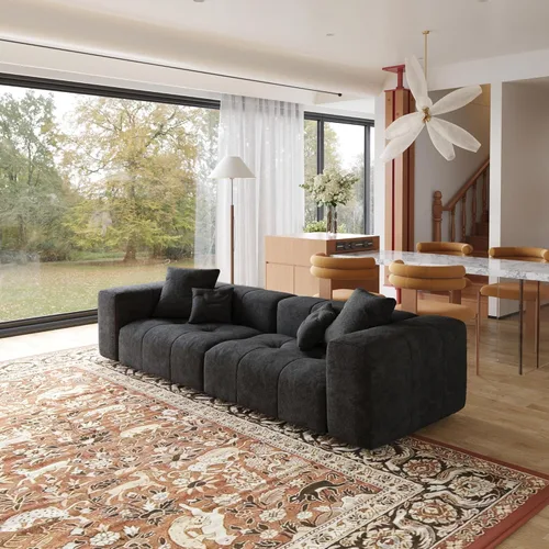 Miniatura 7 de JACH Sofás seccionales de 2 plazas, sofá moderno de oficina, sofá modular de dos plazas, sofá cama acogedor para apartamento, dormitorio, sala