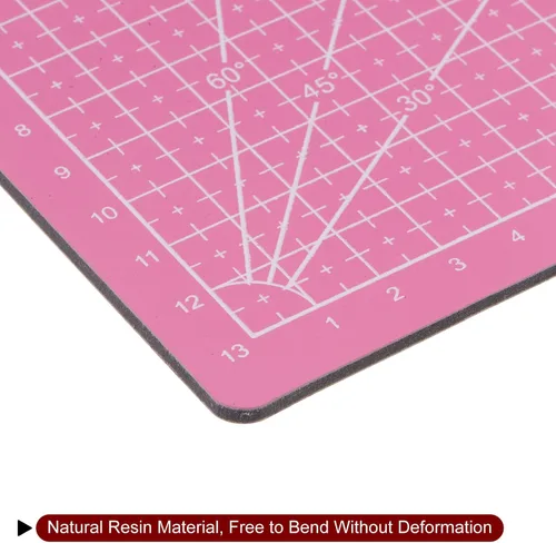 Miniatura 5 de HARFINGTON Alfombrilla de corte autorreparable A5 de 9 x 6 pulgadas, tabla de cortar de doble cara para manualidades, trabajo de arte, corte