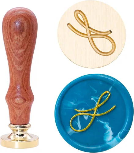 SWANGSA Sello de cera con letra inicial del alfabeto S, elegante sello de sellado de letras para invitación de fiesta de boda, envoltura de regalo,