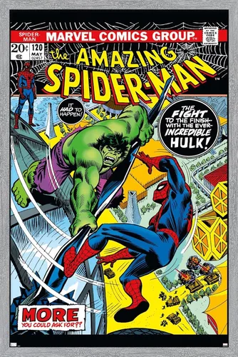 Miniatura 16 de Marvel Comics Amazing Spider-Man #120 - Póster de pared, 22.4 pulgadas de largo x 14.7 pulgadas de ancho, versión enmarcada en caoba Versión