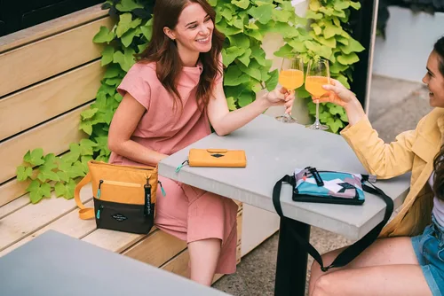 Miniatura 34 de Sherpani Tulum, cartera grande de nailon con cremallera alrededor, cartera con tarjetero organizador para mujer