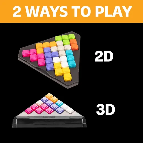 Miniatura 3 de Educational Insights Kanoodle Pyramid - Rompecabezas cerebrales 3D, juego de lógica de un solo jugador, juegos de viaje portátiles para niños
