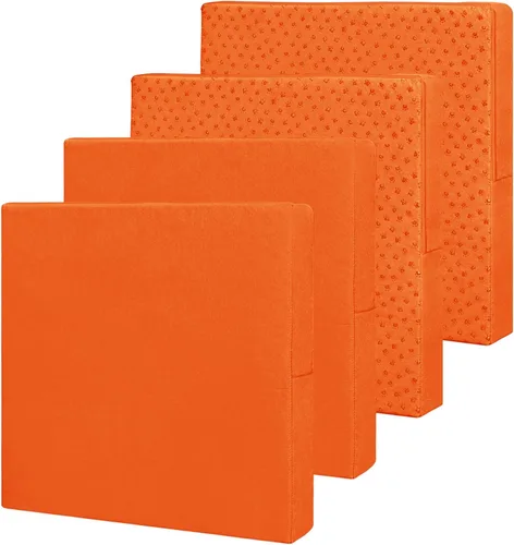 Miniatura 9 de Easy-Going - Paquete de 4 fundas de cojín impermeables para patio, de 24x22x4 pulgadas, fundas de repuesto antideslizantes para asientos al aire