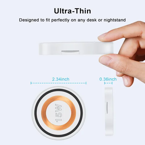 Miniatura 5 de Cargador magnético para Samsung Cargador inalámbrico Almohadilla de carga rápida Magsafe Cargador inalámbrico Soporte de cargador de teléfono