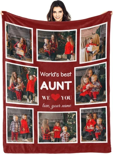 Miniatura 15 de Regalos para hija, mantas personalizadas con fotos, mejor manta para hija, manta personalizada con foto de niños, mantas personalizadas con collage