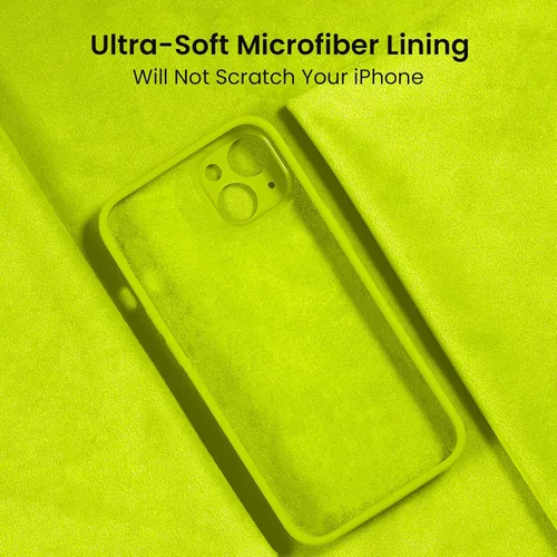 Miniatura 5 de FireNova Funda diseñada para iPhone 13, funda de silicona mejorada [protección de cámara], forro interior de microfibra antiarañazos, 6.1 pulgadas