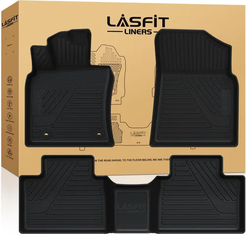 Miniatura 13 de LASFIT Alfombrillas de piso para Toyota Tacoma 2008-2011 Cabina de Acceso Transmisión Automática, Forro de Piso de Ajuste Personalizado para Todo