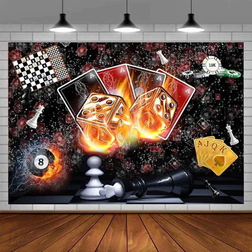 Telón de fondo de casino para decoración nocturna, 7x5 pies, fondo fotográfico nocturno de Las Vegas, suministros de fiesta, juegos de juegos,