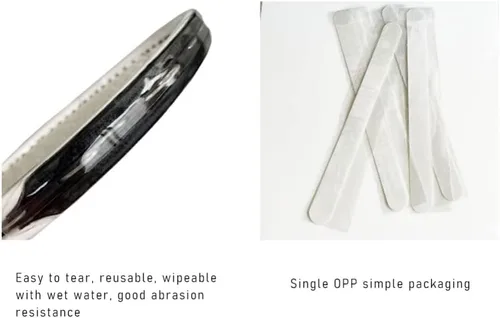 Miniatura 5 de Protectores de cabeza de raqueta de tenis transparentes para raquetas de tenis, cinta adhesiva para cabeza de raqueta de tenis, protección