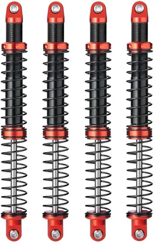 Miniatura 11 de Que-T Amortiguador de metal 4pcs para 1/10 RC Crawler Car SCX10 D90 TRX4 TRX6 (3.740 in)