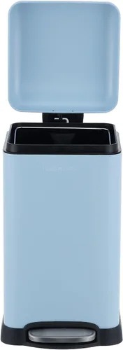 Miniatura 7 de happimess HPM1012H Betty Retro Mini - Cesta de basura con apertura mediante pedal de 3.2 galones, resistente a las huellas dactilares, moderna