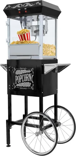Miniatura 10 de Máquina de carrito de palomitas de maíz de 16 onzas sobre ruedas, máquina de palomitas de maíz de 850 W para 64 tazas de palomitas de maíz por lote