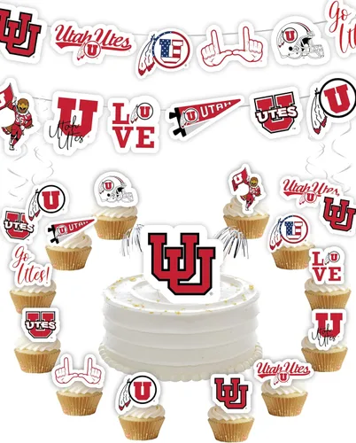 Miniatura 13 de Suministros de fiesta de la Universidad de Alabama para fútbol de Bama, regalo de cumpleaños Roll Tide, pancarta de fiesta de graduación de UA