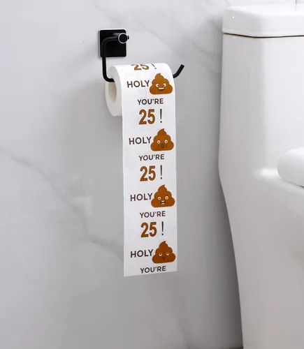 Miniatura 3 de Rollo de papel higiénico de feliz cumpleaños número 25 de 3 capas, divertidos regalos de cumpleaños para niños, hijos, niñas, hombres y mujeres