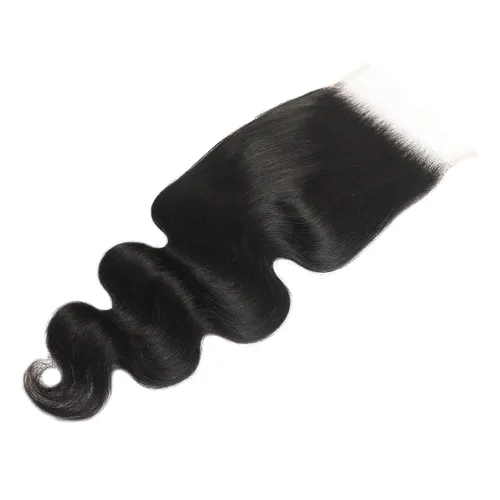Miniatura 6 de Peluca de cabello humano con cierre de encaje HD transparente de 5 x 5, onda corporal 12A, cabello virgen brasileño, cierre libre, pre-despuntada