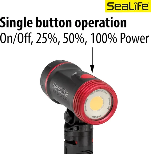 Miniatura 4 de Sea Dragon - Luz subacuática de 2500F para buceo, brillante y potente, colores brillantes, ángulo de haz amplio, LED COB de 2500 lúmenes, para todas