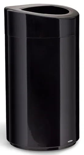 Miniatura 7 de Safco Bote de basura con tapa abierta, 14 galones de acero inoxidable, moderno, para uso en interiores, color blanco