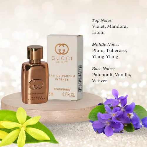 Miniatura 3 de Gucci Perfume Guilty para mujer Eau De Parfum Intense Mini Perfume Splash 0.16 Fl Oz
