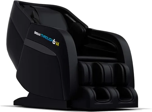 Silla de masaje 3D reclinable 6 v4 | Gravedad cero con calefacción | Masajeador de cuerpo completo Shiatsu de tejido profundo | Estiramiento de yoga