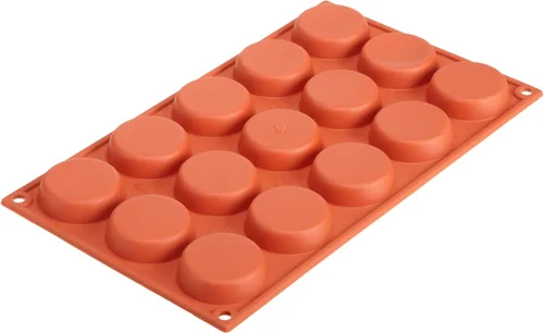 Silikomart Moldes de flan Siliconflex, 0.55 pulgadas x 1.96 pulgadas