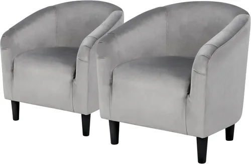 Miniatura 16 de Topeakmart Silla de barril, silla de acento de sherpa suave, silla auxiliar de club, estilo moderno, asiento profundo, sillón de barril para sala