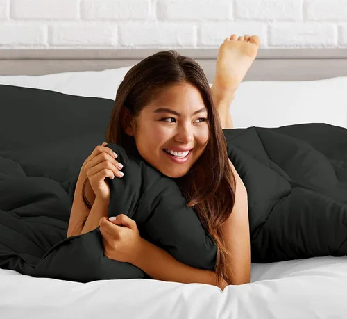 Miniatura 2 de Ropa de cama de seda satinada, tamaño matrimonial, color rosa intenso, 4 piezas, 21.16 oz/m², cómoda, satén lujoso, calidad de hotel, el mejor juego