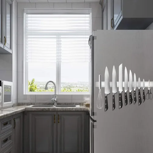 Miniatura 6 de Tira de cuchillos de doble cara de 17 pulgadas, soporte magnético para cuchillos de acero inoxidable SUS304 de alta calidad para refrigerador