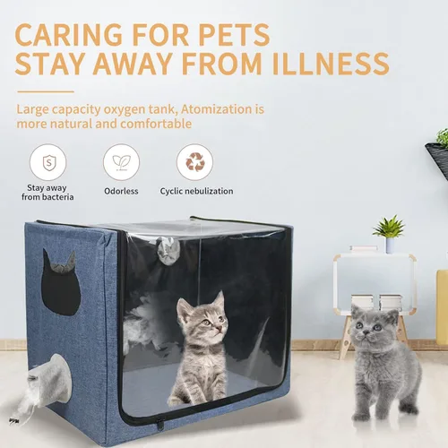 Miniatura 4 de Cámara de oxígeno para perros de 100 litros, jaula de oxígeno para mascotas y gatos, jaula grande para criadores de mascotas, incubadora de gatitos