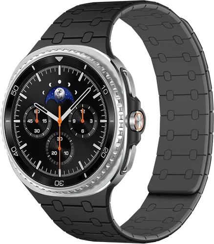 Miniatura 8 de Amizee No Gap Band Compatible con Samsung Galaxy Watch Ultra (2025/2024) Correa de 47mm, Correa de silicona deportiva magnética de 22mm para mujeres