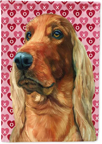 Miniatura 89 de Caroline's Treasures SS4484GF Bandera de jardín con diseño de bulldog inglés y corazones para el Día de San Valentín, bandera decorativa para patio