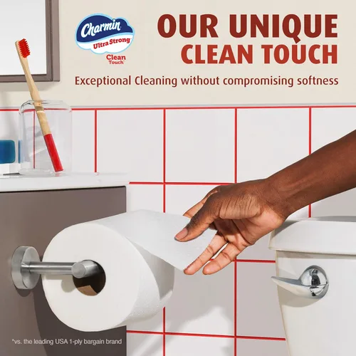 Miniatura 10 de Charmin Papel higiénico ultra fuerte y limpio, 24 megarrollos familiares = 120 rollos regulares