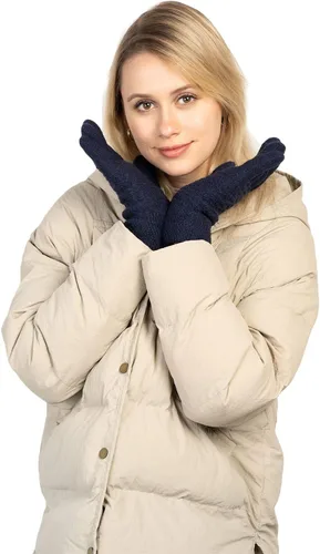 Miniatura 44 de Guantes de invierno cálidos para pantalla táctil para mujer, guantes térmicos de punto de lana con forro polar para clima frío